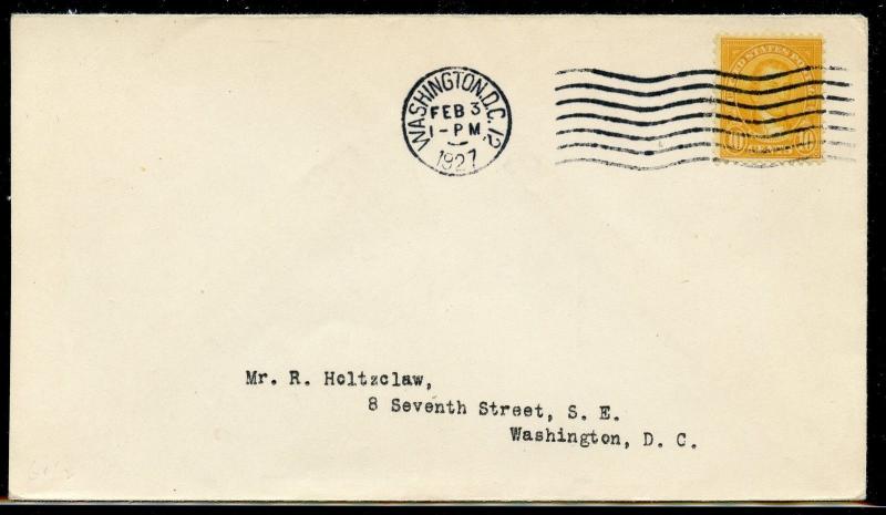 US SC 642 PLANTY 642-1 MONROE FDC WASHINGTON DC 2/3/27 NO CACHET B 