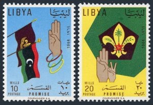 LIBYA - SC#252-253 Boy Scouts Movement (1964) MH
