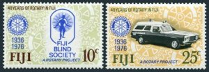 Fiji 365-366,MNH.Michel 352-353. Rotary International of Fiji,40.Blind Society.