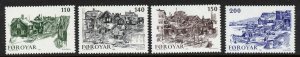 Faroe Islands 59-62 MNH - Art, Boats, Architecture