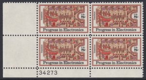 1501 Electronics Progress Plate Block MNH