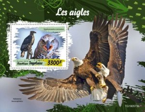 Togo - 2019 Eagles on Stamps - Stamp Souvenir Sheet - TG190573b