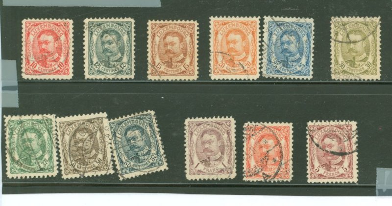 Luxembourg #82-93 Used Single (Complete Set)