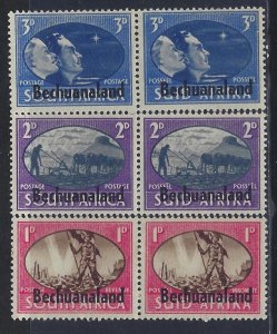 Bechuanaland Protectorate, Scott #137-139; Peace Issue, MH