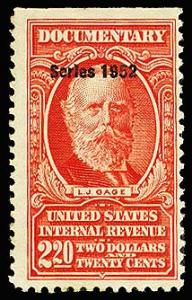 U.S. REV. DATED REDS R603  Mint (ID # 6204