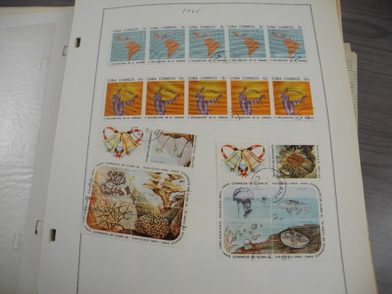 CUBA, 100s & 100s of Stamps mostly hinged on Scott pages