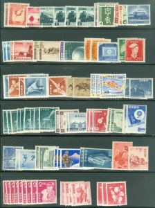 EDW1949SELL : JAPAN Clean collection of ALL VF MNH Cplt sets. Scott Catalog $556