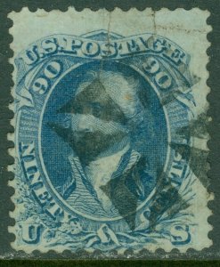 EDW1949SELL : USA 1861 Scott #72 Used. Sealed tear. Nice cancel. Catalog $600.00