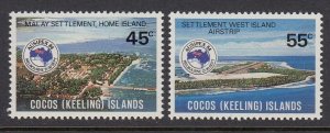 Cocos Islands 119-20 AUSIPEX mnh