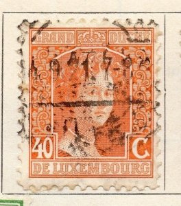 Luxemburg 1914 Early Issue Used 40c. 184011