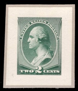 MOMEN: US STAMPS # 213P2 SMALL DIE PROOF ON WOVE $200 LOT #16388-38