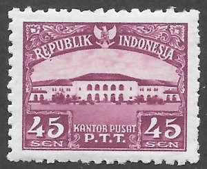 Indonesia (1951) - Scott # 380,   MH