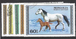 Mongolia 962, 964-6 used, BIN $1.00