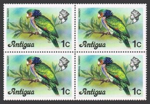 Antigua 406 block/4,MNH.Michel 400. Birds 1976.Imperial parrot.