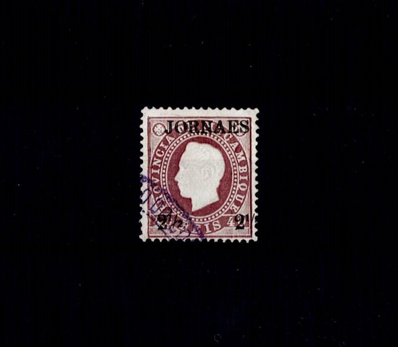 Mozambique 1893 USED D.Luis NEWSPAPER 2,5/40 Reis Sc#P5 YT#24 Mf#24 Mi#26 SG#N53