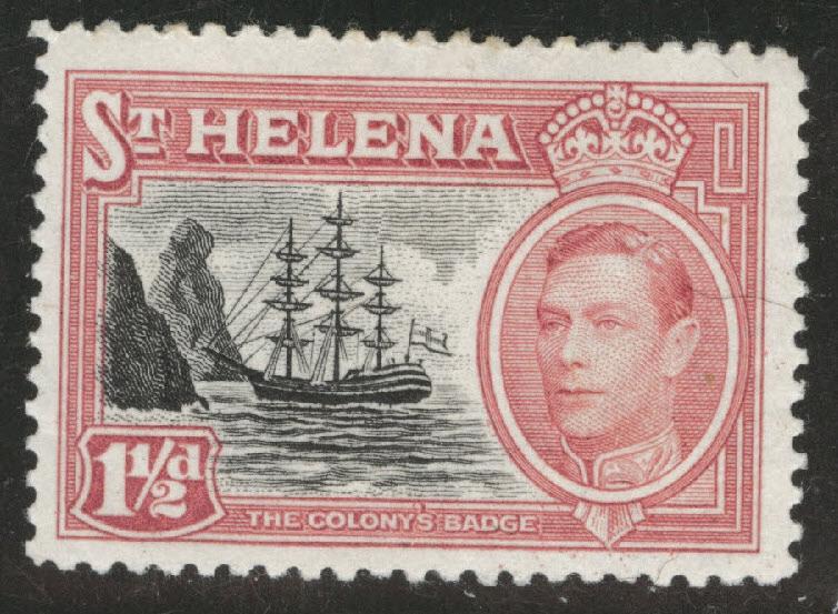 St. Helena Scott 137 MH* 1949 stamp