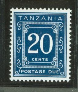 Tanzania #J3c Mint (NH) Single