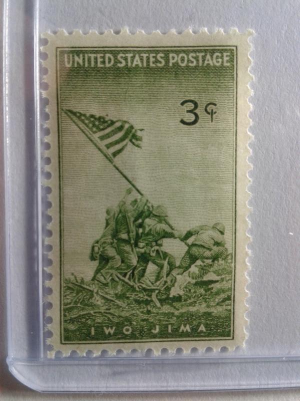 SCOTT # 929 MARINES- FLAG RAISING GEM POST OFFICE FRESH