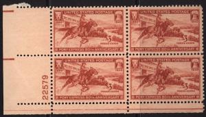 U.S. 1940  Scott #894 MNH plate block