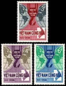 ✔  SOUTH VIETNAM 1966 - FREE WORLD - MI#355/357 SC#278/280 ** MNH OG [VN355]