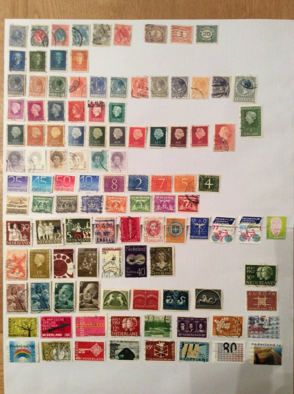 Dutch 100+ stamps - Lot B