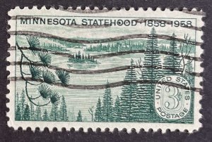 US #1106 Used F/VF 3c Minnesota Statehood 1958 [B36.8.4]