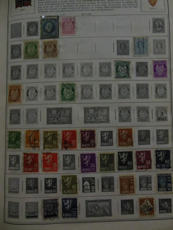 WORLDWIDE : Norway - Romania. Thousands of Mint & Used on album pgs. Many Better