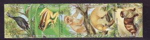 Trinidad & Tobago-Sc#492-unused NH set-Animals-Birds-Frogs-1989-