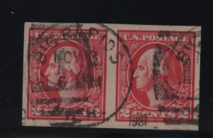 533 pair XF used PSE grade 90 neat cancel with nice color ! see pic !