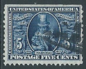 U.S., Sc #330, 5c Used