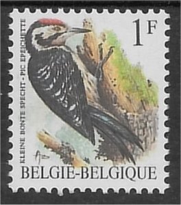 Belgium #1217  Bird (Pic epeichette)  1990 MNH