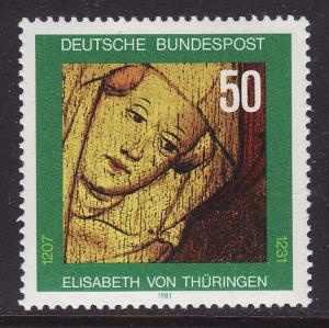 Germany #1363 F-VF MNH ** St. Elizabeth of Thuringia