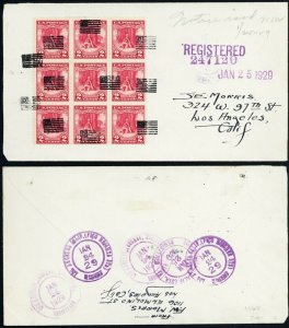 13 Star American Flag Fancy Cancel On Los Angeles, CA Cover RARE!! - Stuart Katz