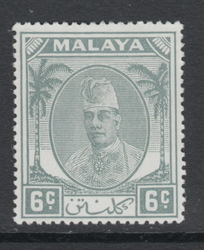 WS-C676 MALAYA - Kelantan, 1951 6C. Grey SG 66 MNH