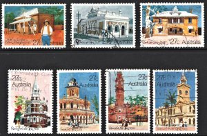 Australia SC#832-838 27¢ Post Offices (1982) Used