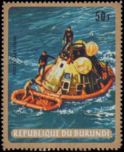 Burundi #297-3001, C104-C106, Complete Set(8), 1969, Space, Never Hinged