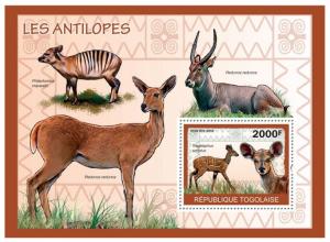 TOGO 2010 SHEET ANTELOPES WILDLIFE tg10117b