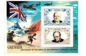 Grenada - 1974 - Winston Churchill - Souvenir Sheet - MNH (Scott#573)
