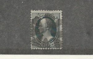 United States, Postage Stamp, #165 Used, 1873 Nice Cancel