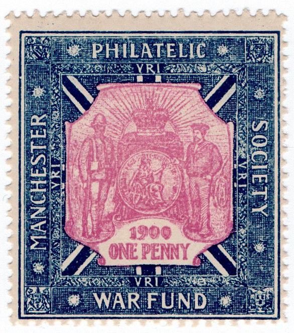 (I.B) Boer War Cinderella : Manchester Philatelic Society Boer War Fund 1d