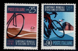 Italy Scott 987-988 MNH** Bicycle World Championship set