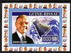 Guinea - Bissau 2007 John Glenn #2 individual imperf delu...