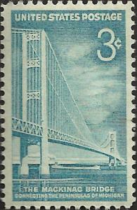 # 1109 MINT NEVER HINGED MACKINAC BRIDGE