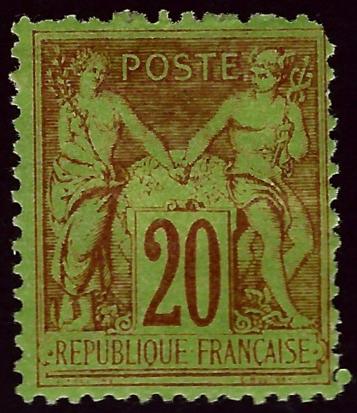 France #98 Mint F-VF nibbed corner/hr SC$37.50...Buy a real Bargain!