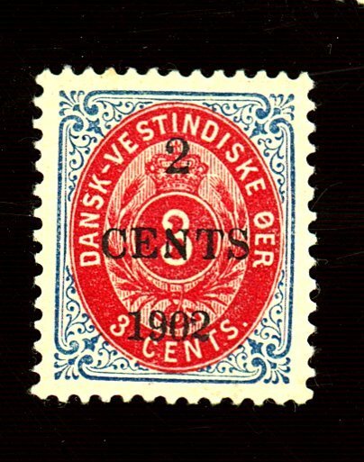 DANISH W INDIES #24 MINT VF OG HR Cat $10