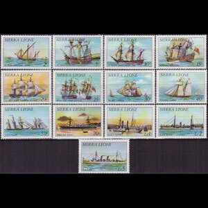 SIERRA LEONE 1984 - Scott# 639-51 Ships 2c-5l NH