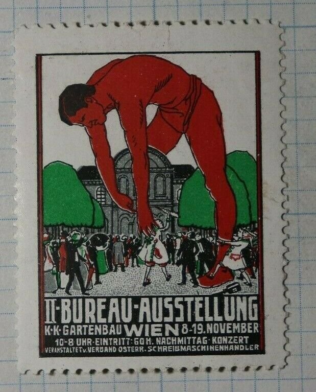 Vienna Horticulture Bureau Exhibit 1911 Exposition Poster Stamp Ads