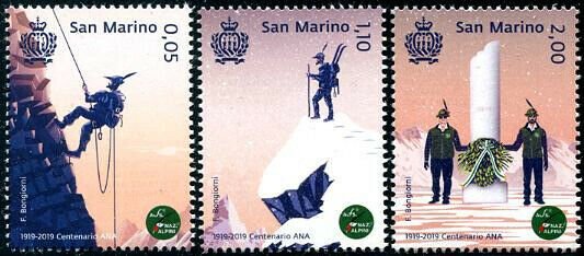 HERRICKSTAMP NEW ISSUES SAN MARINO National Alpine Assoc.