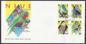 NIUE 2000 Birds set FDC....................................................27822