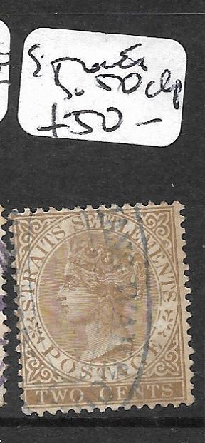 MALAYA STRAITS SETTLEMENTS (P2311B) QV 2C  SG 50 CHOP  VFU